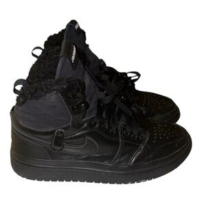 Winterized Black Jordan 1s - Women